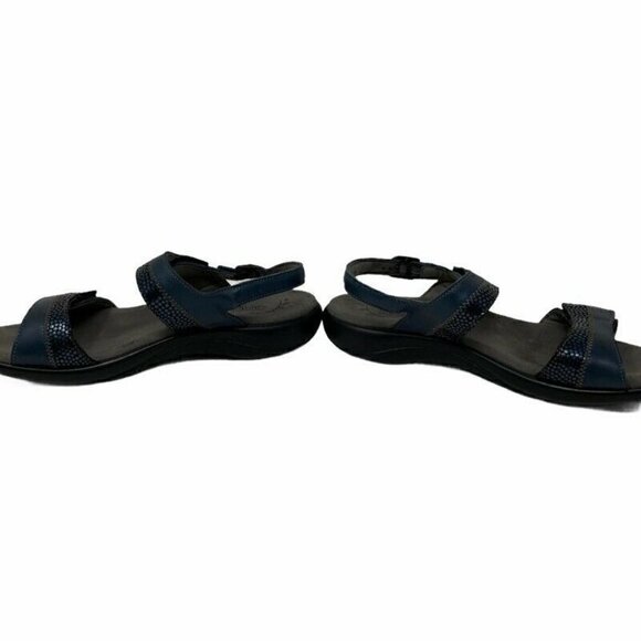 SAS Womens Nudu Slingback Sandals Blue Leather 9 - Picture 2 of 9